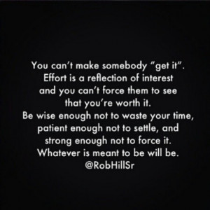 Rob Hill Sr...just what I needed to read...why settle for less when I ...