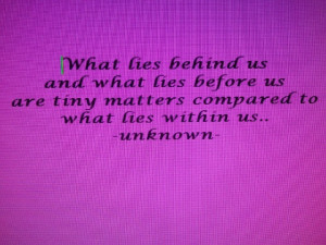 What lies within