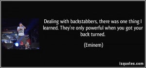 Backstabber Quotes