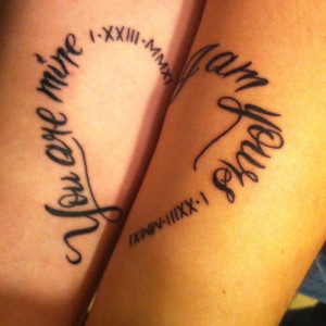 husband wife tattoos for couples