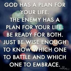Embrace God's plan!