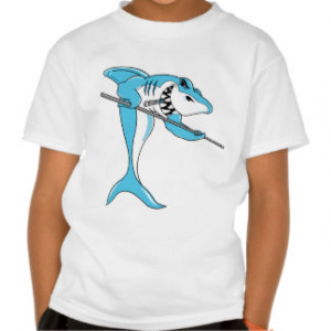 Shark Playing Billiards Shirts