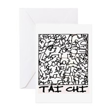 All Tai Chi Moves Graphic Tai Chi Greeting Cards