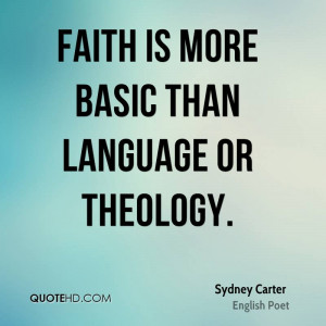 Sydney Carter Faith Quotes