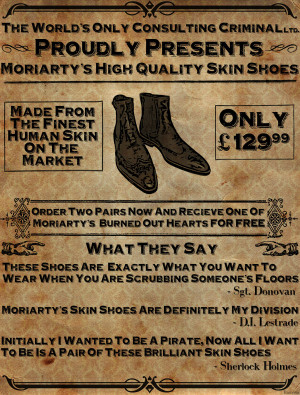 Sherlock: Moriarty's High Quality Skin Shoes by Rosterlu