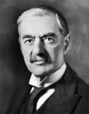 Neville Chamberlain, photograph by Bassano.