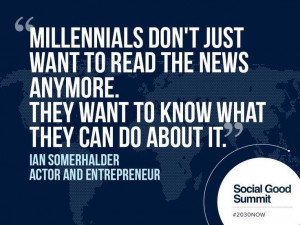 millennials #2030NOW #socialgoodsummit