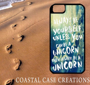 Sky Unicorn Quote Apple iPhone Case by CoastalCaseCreations, $26.00
