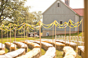 Hay bale Heaven: Creative Seating on a Budget . . .