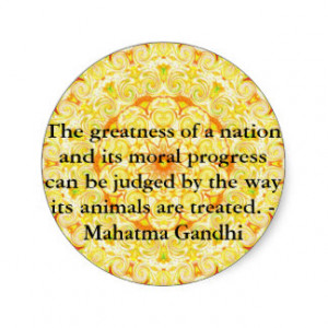 Mahatma Gandhi Quotes About Animals