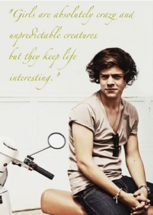 Harry Styles Quotes About Makeup Harry styles quote