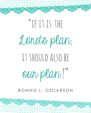 about family, standing up for our beliefs, finding personal revelation ...