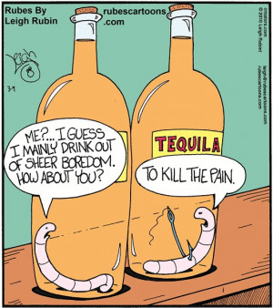 Tequila Funny Cartoon Tequila