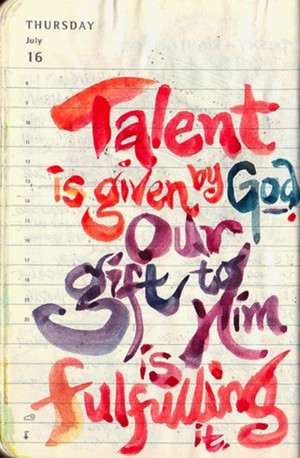 Sunday Inspiration} God Given Talent