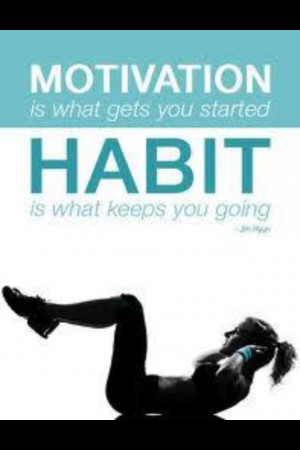 Habit. Good habit!