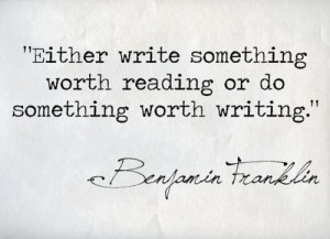 ben franklin writing quote