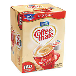 Coffee-Mate® Liquid Coffee Creamer, Original, 0.375 oz Mini-Cups, 180 ...