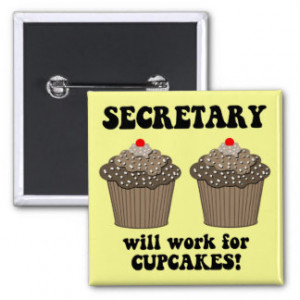 funny secretary buttons