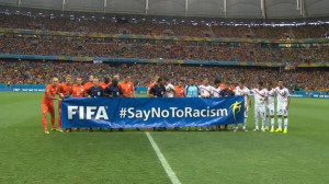 say no to racism fifa Unsavory racist incidents plaguing European ...