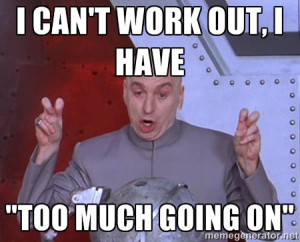 Dr. Evil Air Quotes - I can't work out, I have 
