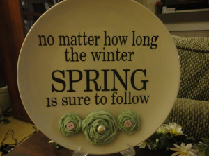 Ready for Spring? Spring Vinyl Plate