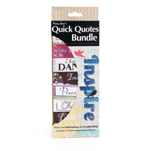 ... of Quotes and Phrases - Cardstock and Vellum Quote Strips - Inspire