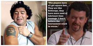 Diego Maradona or Kenny Powers?