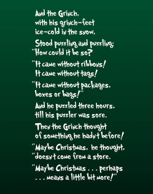 Grinch Quotes Perhaps Christmas ~ Christmas Movie Quotes! {free ...