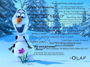 Olaf Frozen Tumblr Quotes Olaf quotes! found on tumblr.