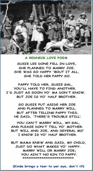Redneck Love Poem