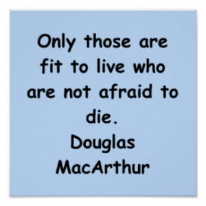 douglas macarthur quote poster