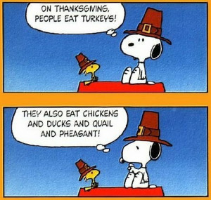 On Thanksgiving: Thank Goodness We’re Not Turkeys