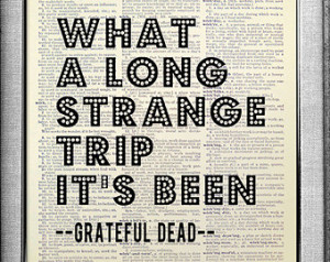 GRATEFUL Dead, Rock and Roll Art, S ONG Lyric Art Typography Word Art ...