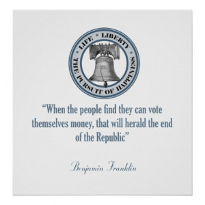 Benjamin Franklin Quote (Money) Posters