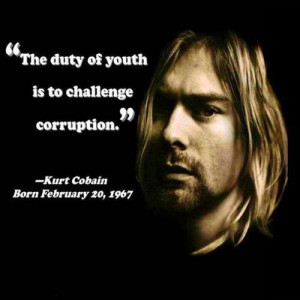 The duty of youth is to challenge corruption.