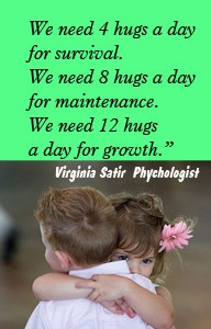 quote~ healing effects of hugs