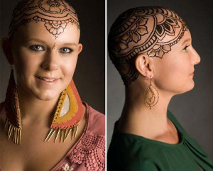 cancer patients 10 Beautiful Henna Crowns On Bald Head Of These Cancer ...