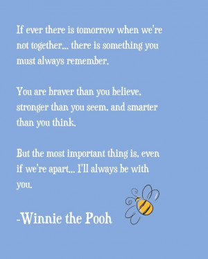 Winnie the Pooh Quote! BABY ROOM