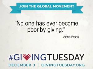 Anne Frank on giving