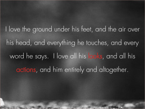 love the ground under his feet, and the air over his head, and ...