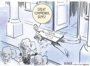 Political Cartoon is by Rex Babin in the Sacramento Bee.