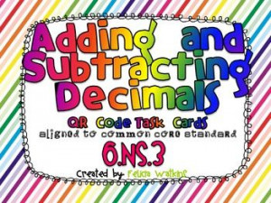 Subtraction Decimal, Schools Math Fractions Decimal, Percent, Decimal ...