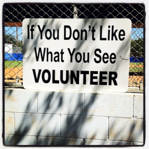 Great idea, Little League always needs volunteers!