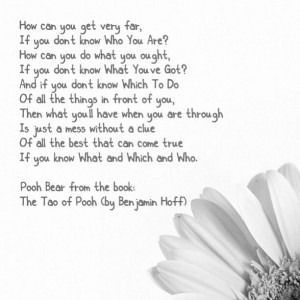 Quote from The Tao of Pooh
