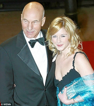 Patrick Stewart was with Lisa Dillon,