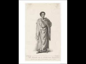 Edmund Kean Actor as Brutus in Julius Caesar