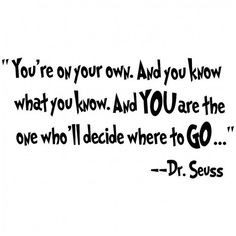 Dr. Seuss Wall Quotes liked on Polyvore More