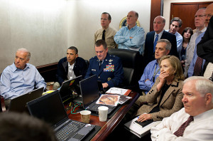 President Obama Monitors the bin Laden Mission