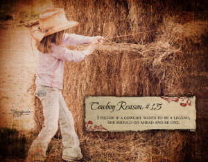 Cowboy Reason 15: Cowgirl Legend 11x14 Art Print by Shawnda Craig