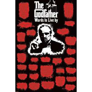 Godfather Words to Live By Gangster Movie Quotes Poster 24